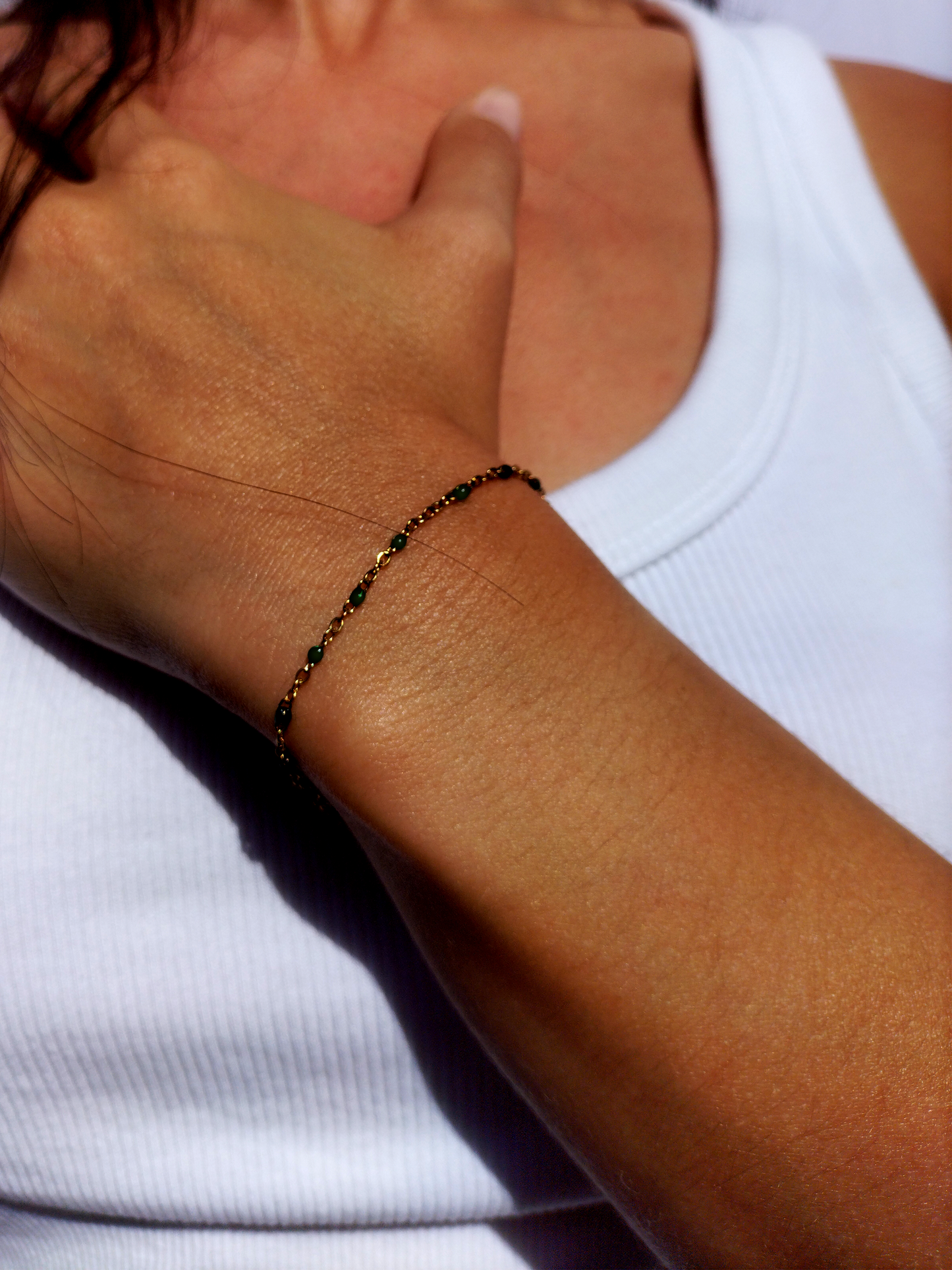 Enamel Bead Bracelet